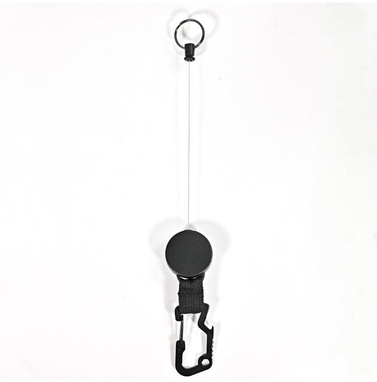 Keychain Retractable ID Badge Holder Metal with Steel Wire High Spec