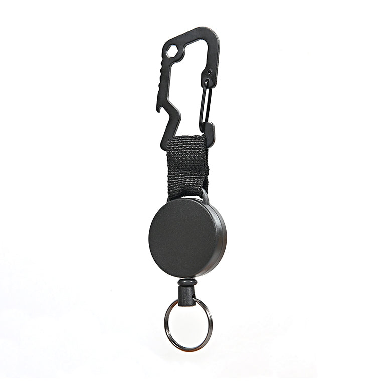 Keychain Retractable ID Badge Holder Metal with Steel Wire High Spec