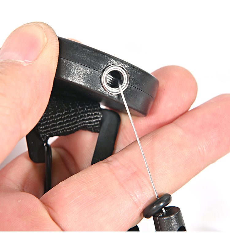 Keychain Retractable ID Badge Holder Metal with Steel Wire High Spec