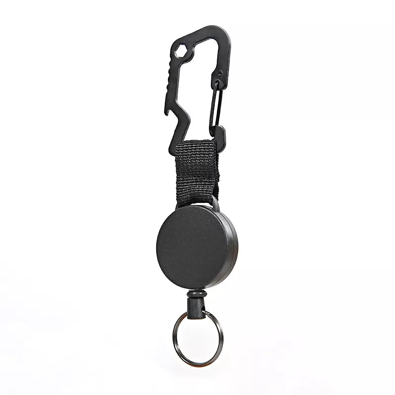 Keychain Retractable ID Badge Holder Metal with Steel Wire High Spec