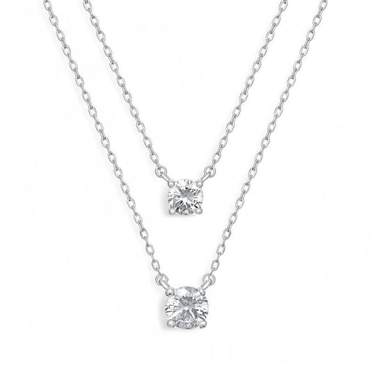 Layered Cubic Zirconia Necklace
