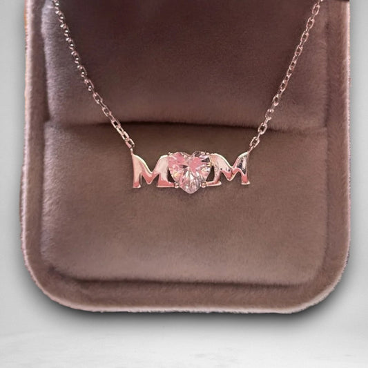 Mum Cubic Zirconia Necklace