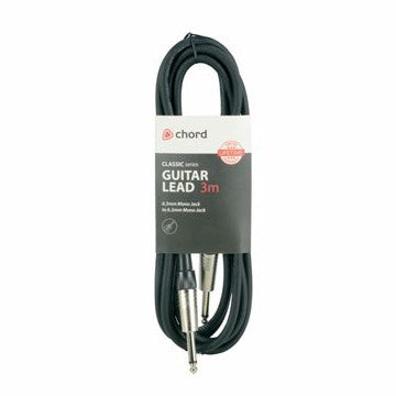 Chord / Citronic 6.3mm Mono Jack to 6.3mm Mono Jack Guitar Audio Lead
