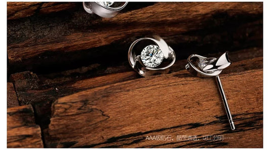 Women’s Silver Retro Earrings