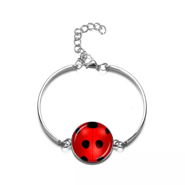 Women's - Ladies Necklace Set Ladybug Silver