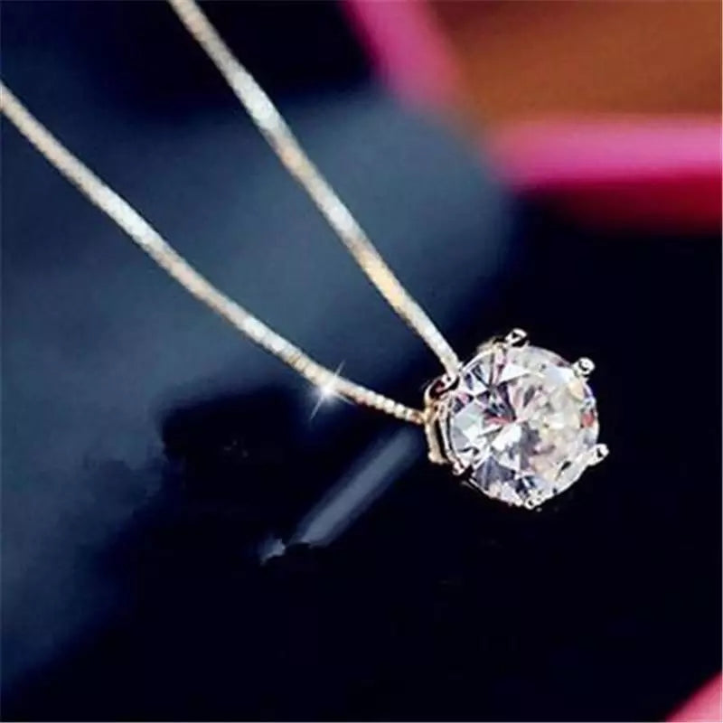 Women Choker Necklace Dimpled Rhinestone