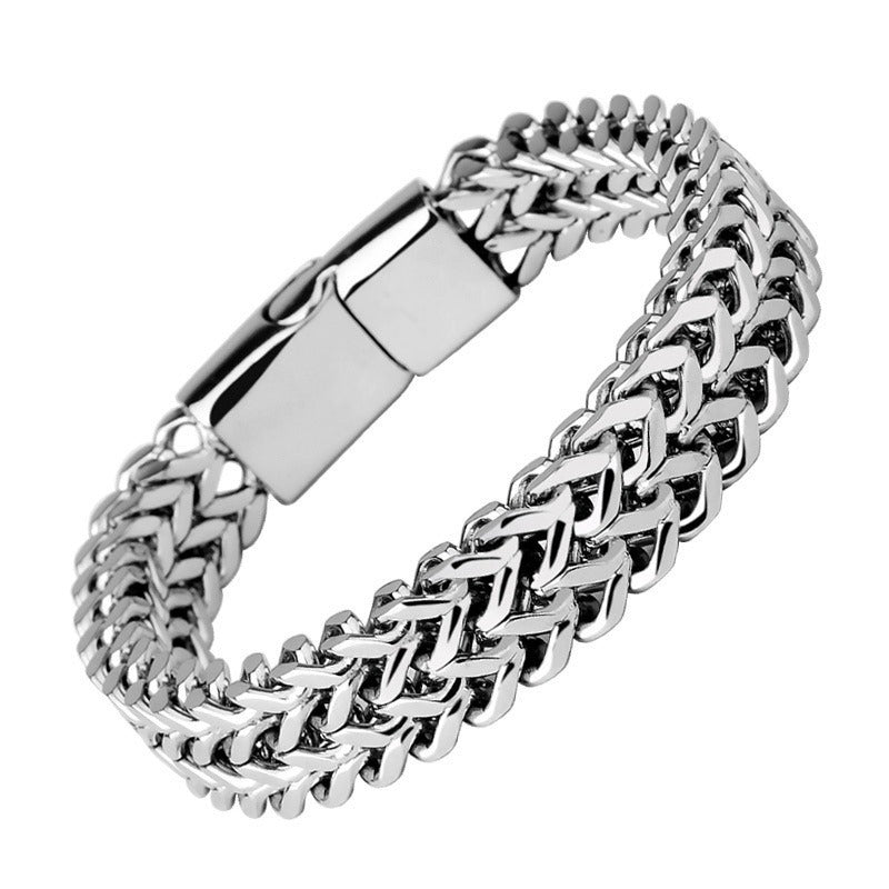 Men's - Gents Bracelet Stylish Stainless Steel Braided