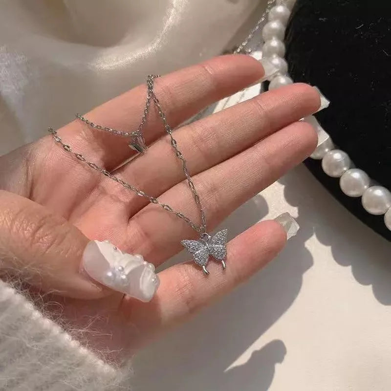 Women's Double Layer Clavicle Chain Necklace