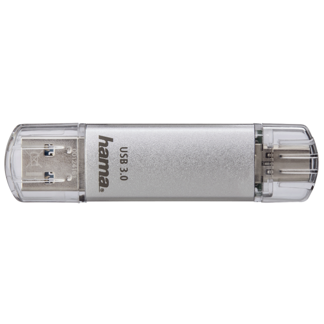 Hama C-Laeta 32GB USB-A & USB-C Memory Pen, Metal Casing, OTG, 40MB/s