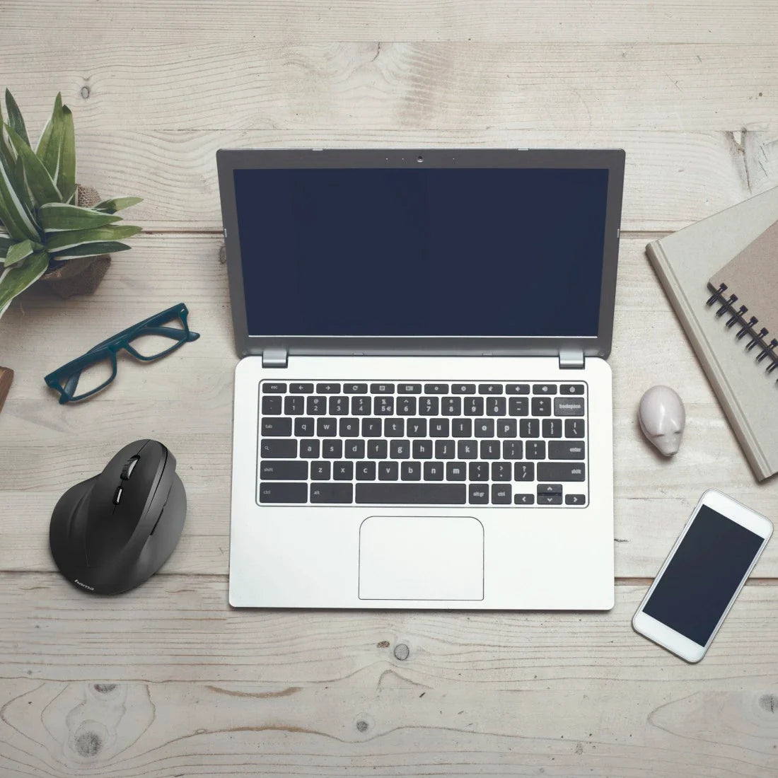 Hama EMW-500L Ergonomic Vertical 6 Button Wireless Mouse - Left Handed