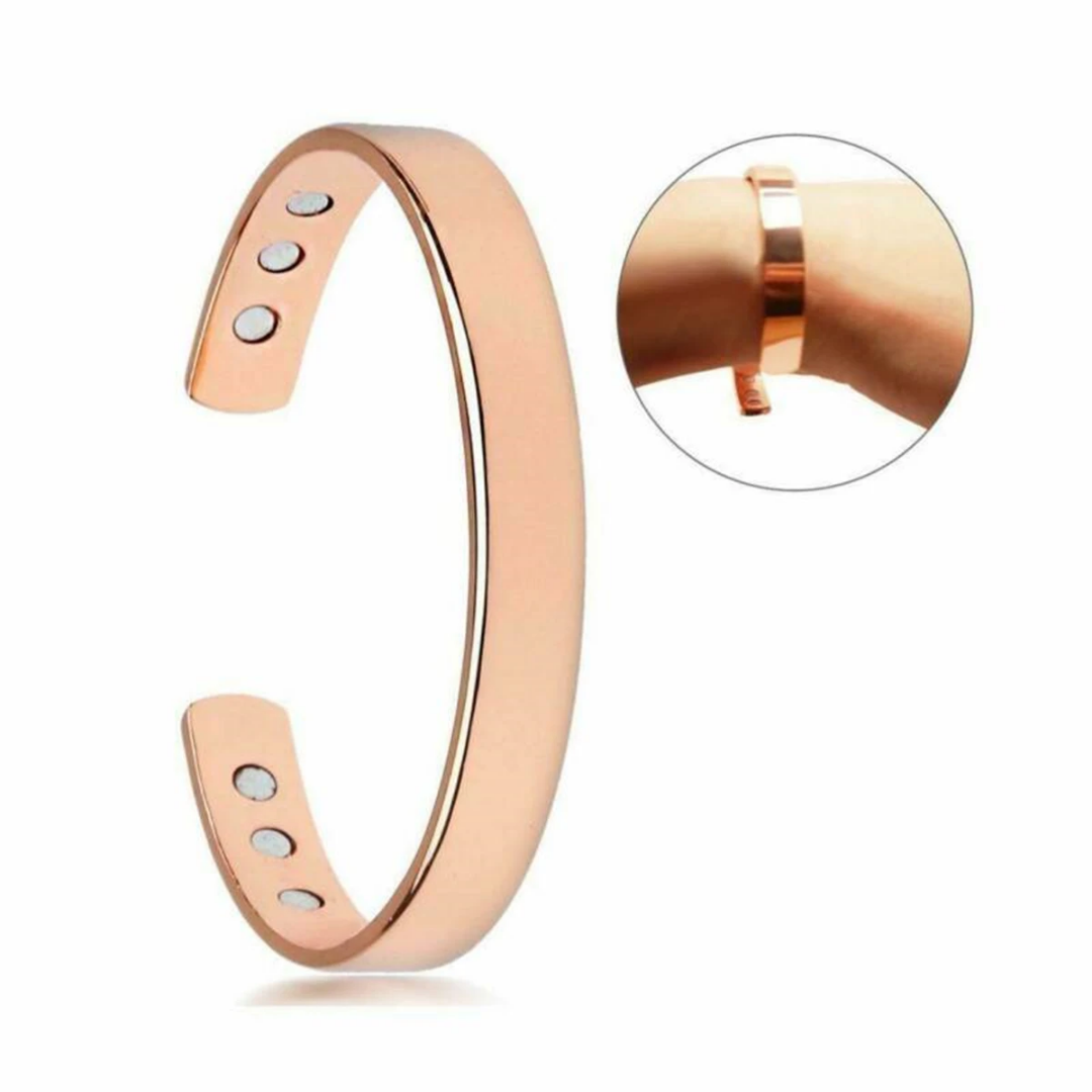 Pure Copper Vintage Cuff Bracelet – Natural Healing & Timeless Style
