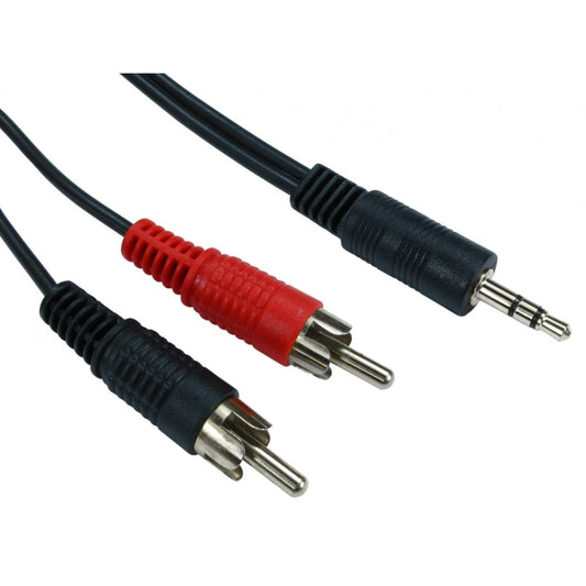The Electronics Hub 3.5mm Stereo Jack to Twin RCA Phono Cable