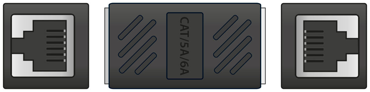 AV:Link Gigabit CAT6 Inline Coupler, RJ45