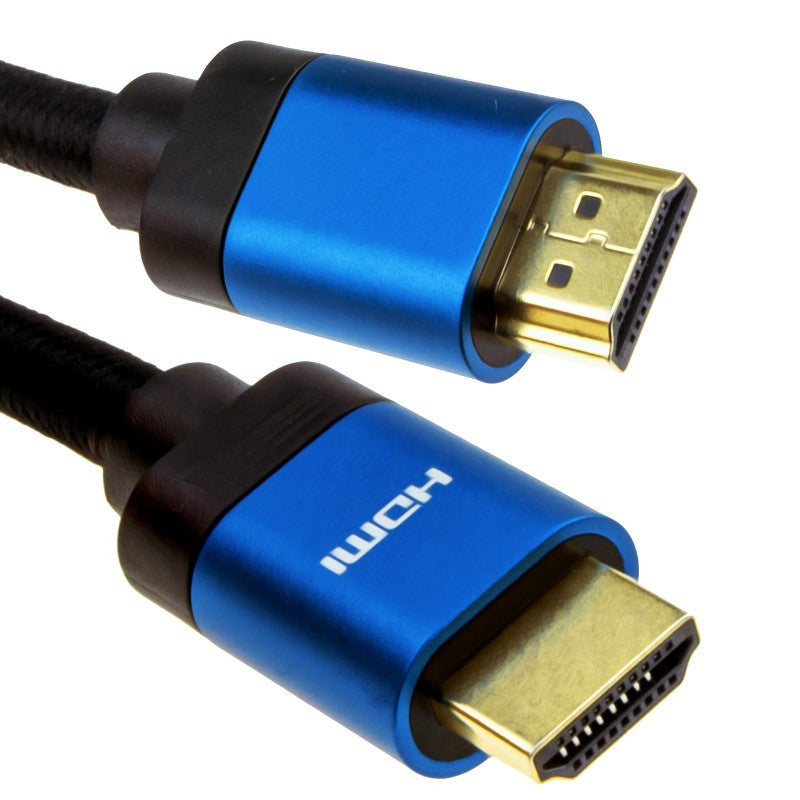 The Electronics Hub 8K@60Hz UHD HDMI v2.1 Cable Gold Plated / Blue