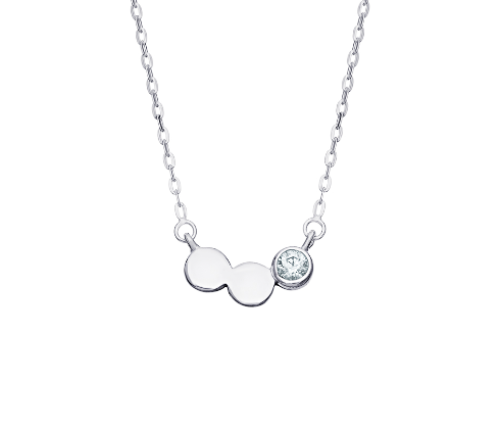 Dainty Dot Cubic Zirconia Necklace
