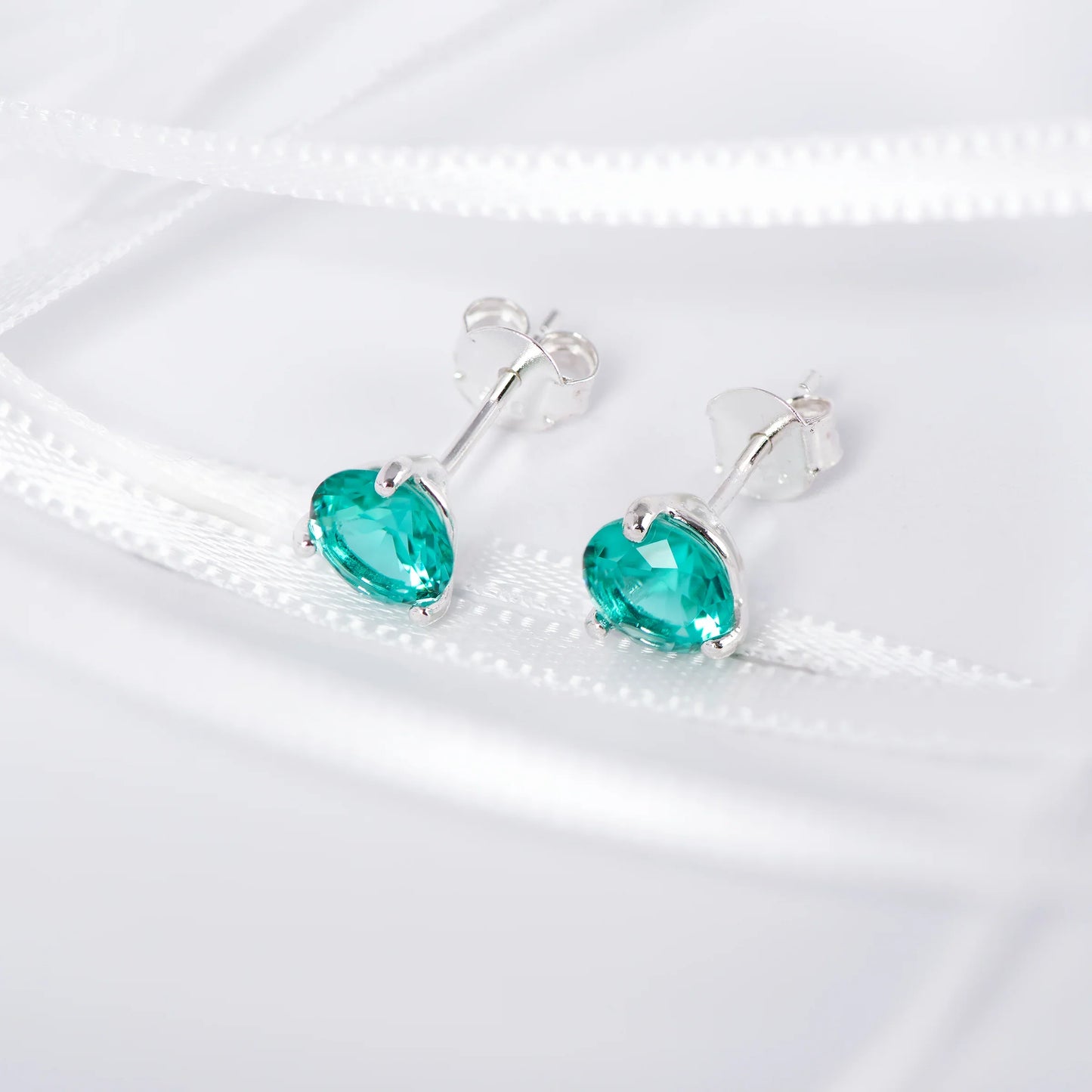 December Birthstone Stud Earrings