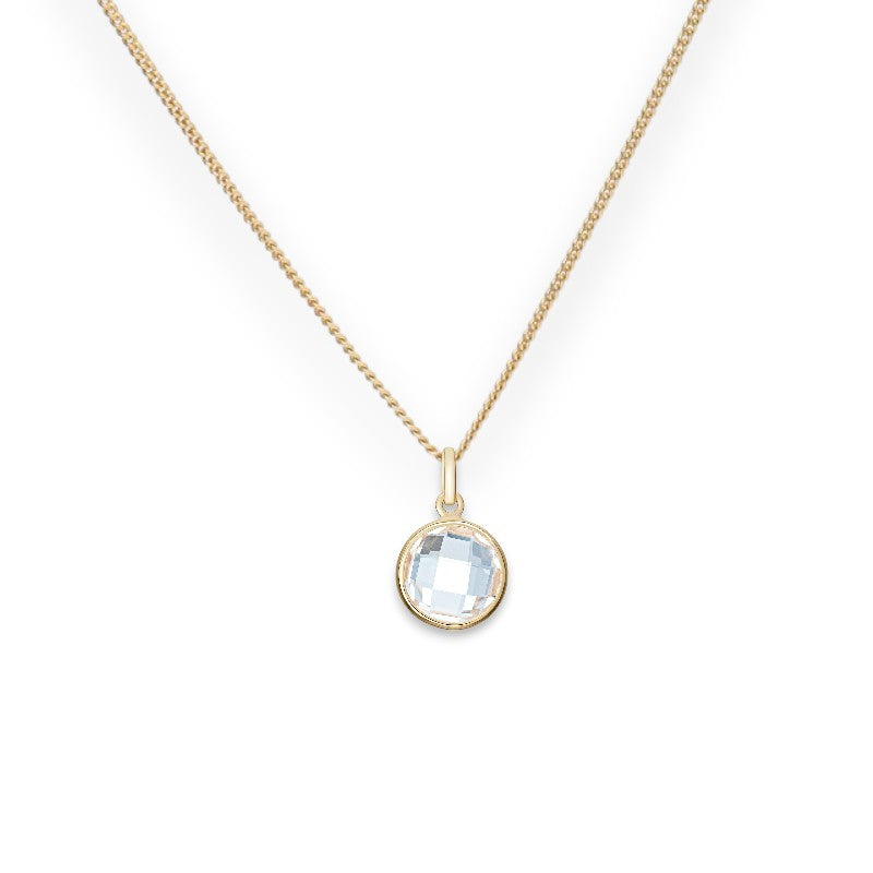 Holly Polished Cubic Zirconia Pendant Necklace