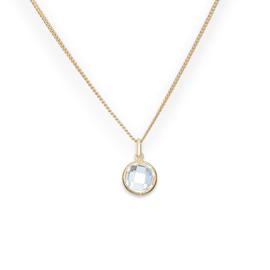 Holly Polished Cubic Zirconia Pendant Necklace