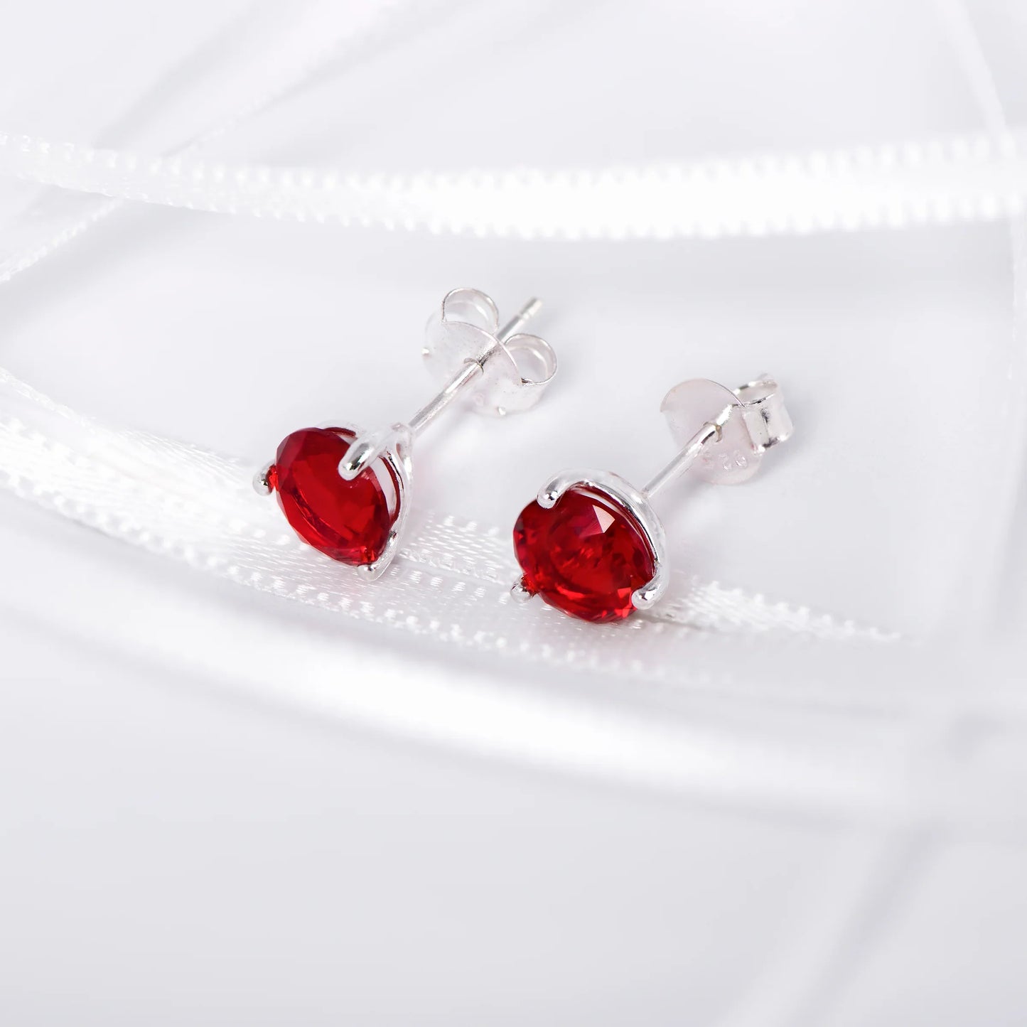 January Birthstone Stud Earrings