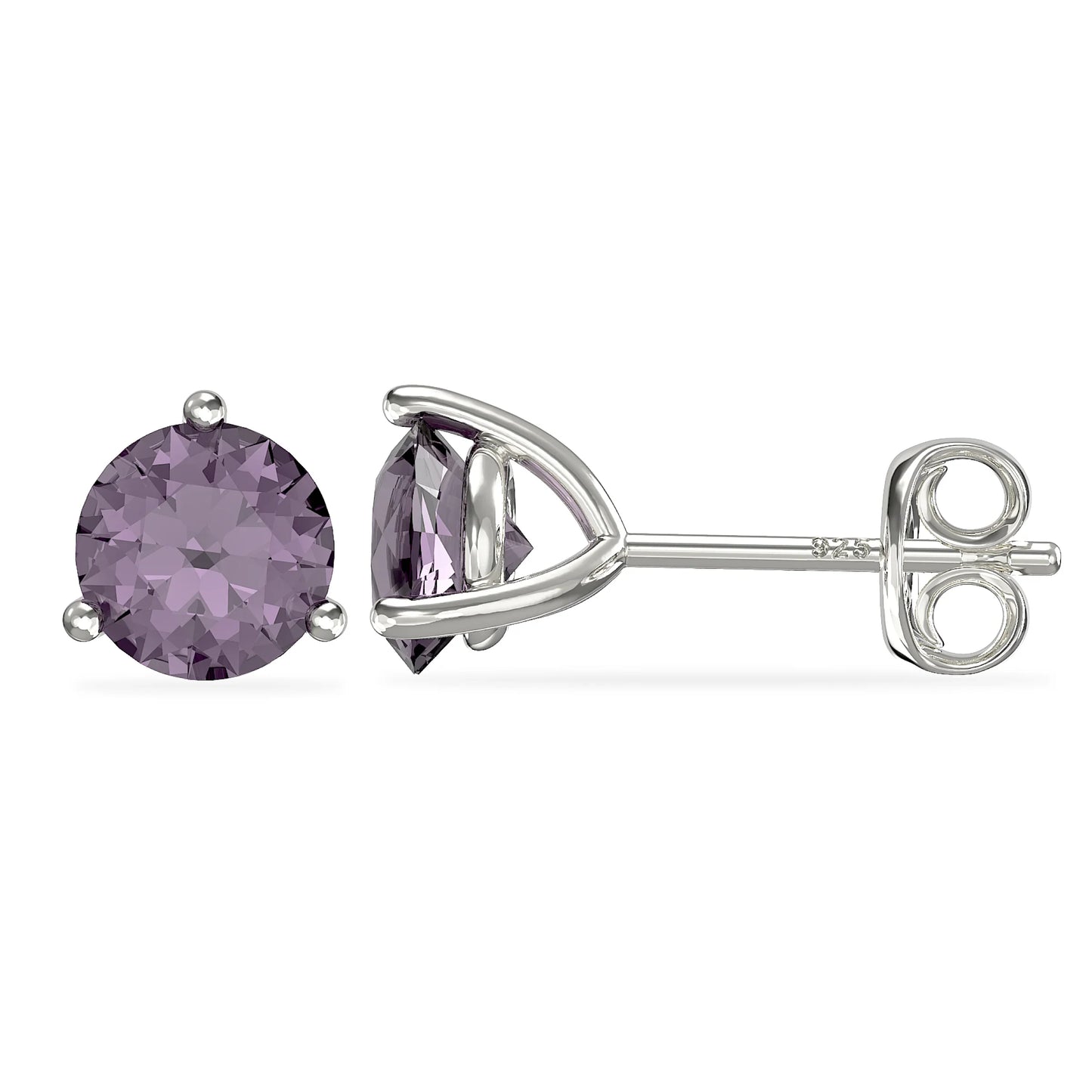 June Birthstone Stud Earrings