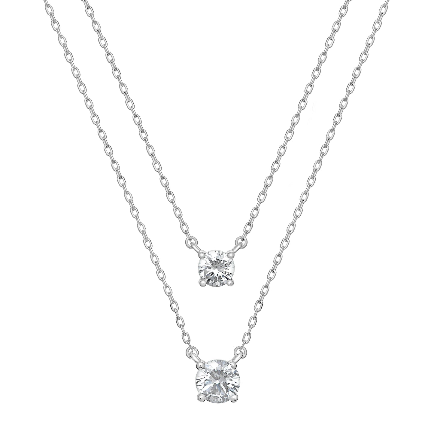 Layered Cubic Zirconia Necklace