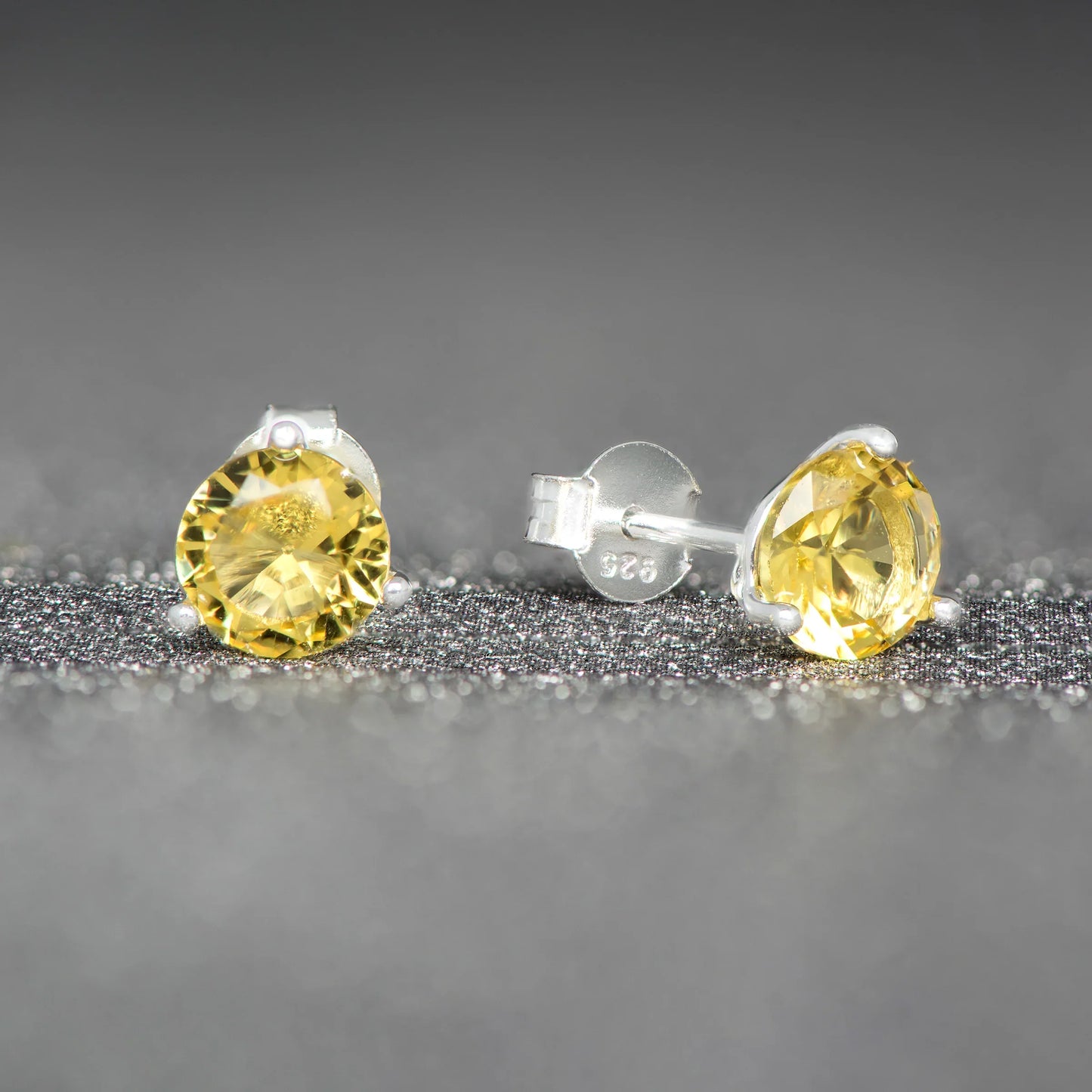 November Birthstone Stud Earrings