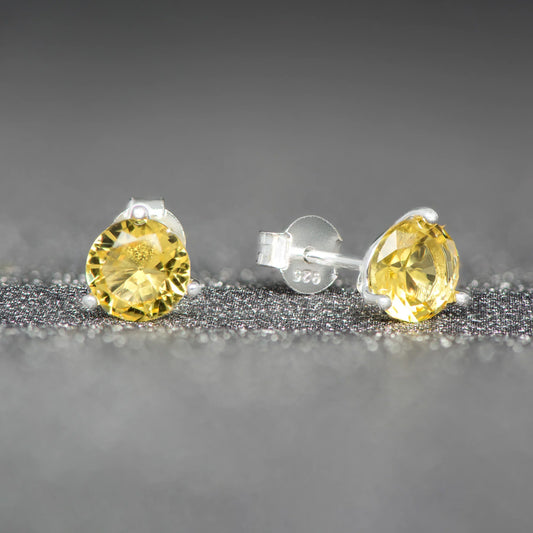 November Birthstone Stud Earrings