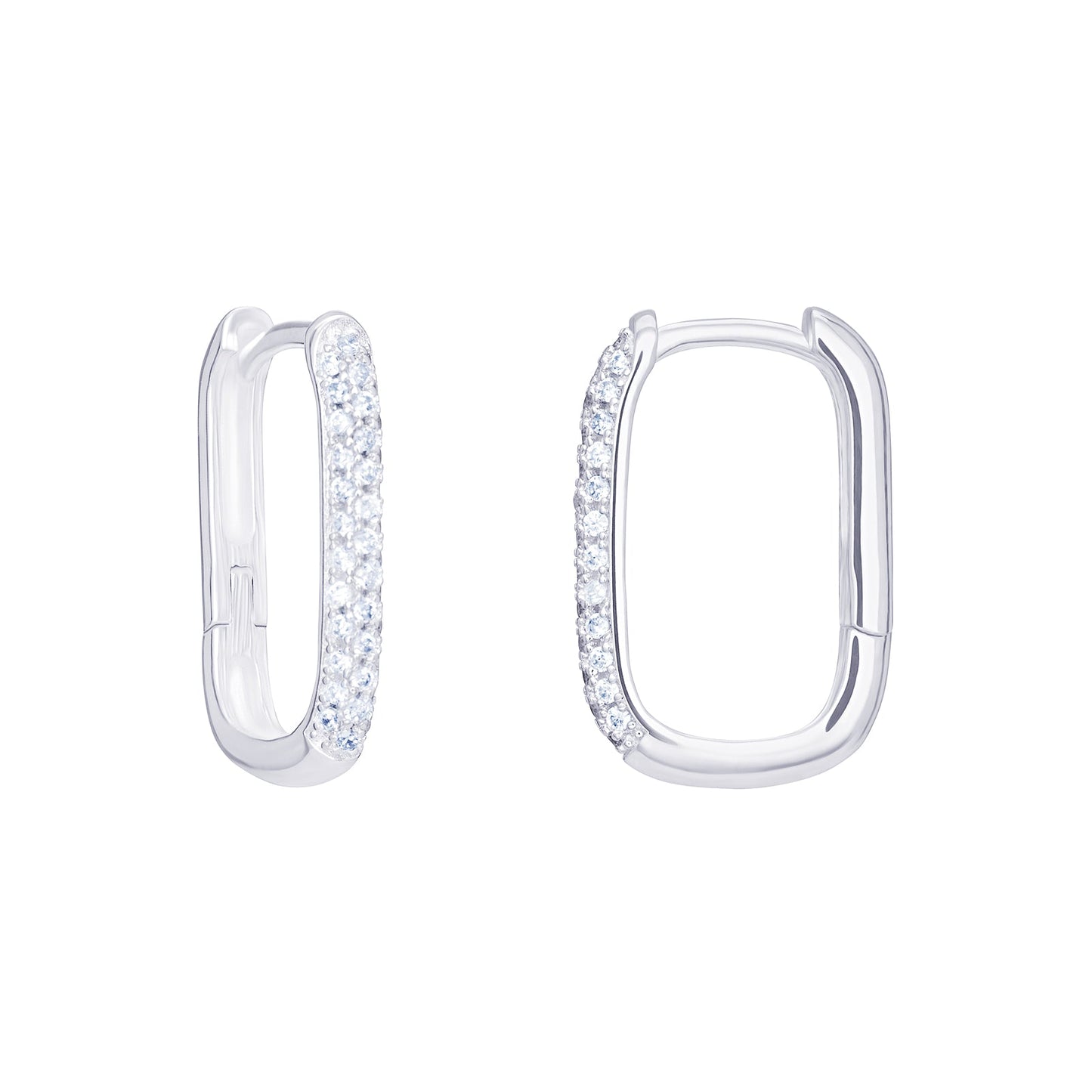 Rectangle Hoop Earrings