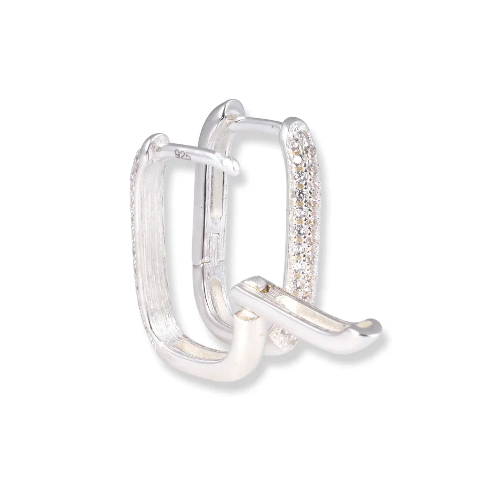 Rectangle Hoop Earrings