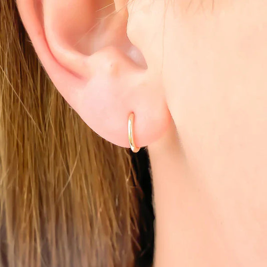 7mm Simple Hoop Earrings