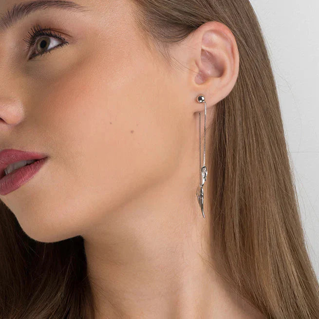 Angel Wing Drop Earrings