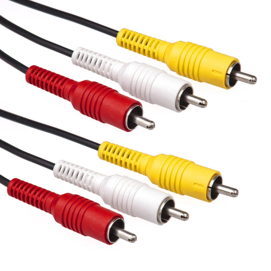 AV:Link Composite Triple RCA Plug to Triple RCA Plug AV Cable 3m