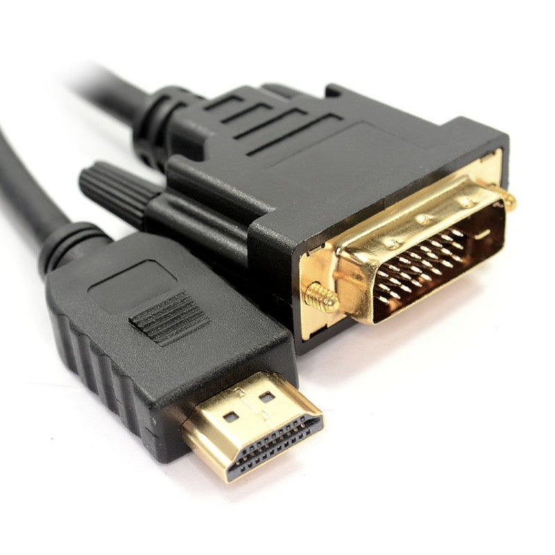The Electronics Hub Full HD 60Hz DVI-D to HDMI Cable Gold Plated