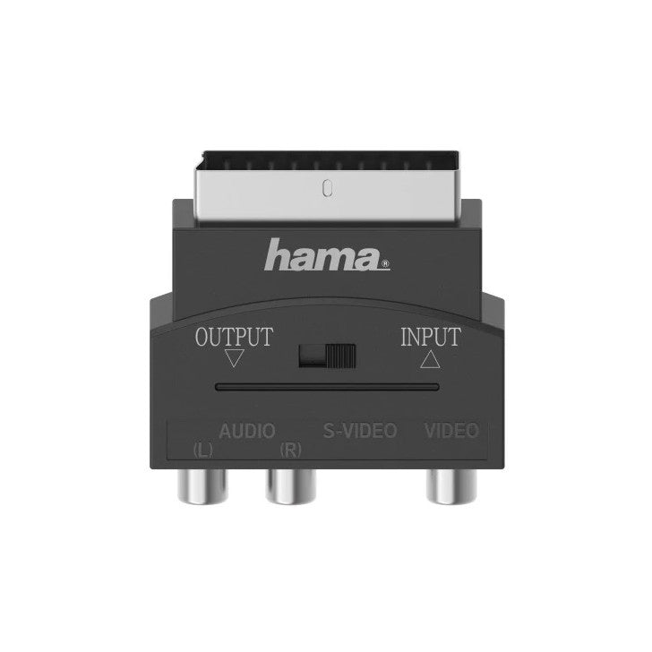 Hama Scart Plug Video Adapter, S-VHS Socket / 3 RCA Sockets