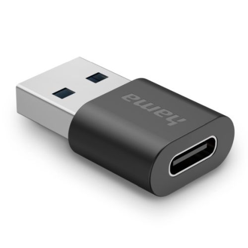 Hama USB 3.2 Adapter, USB-A Plug to USB-C Socket, 10 Gbit/s