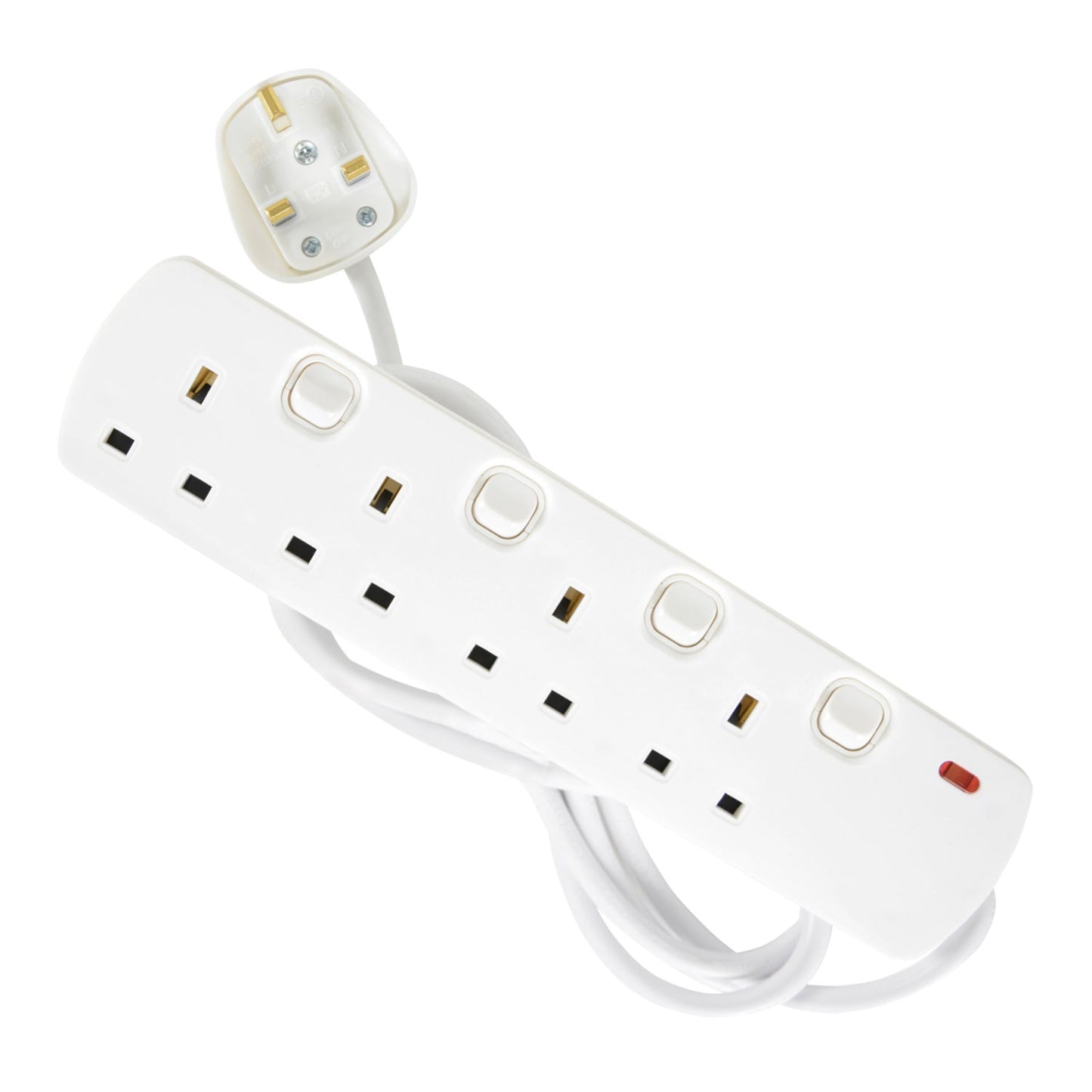 Mercury 4 Gang Switched Mains Extension Lead 2 Metre