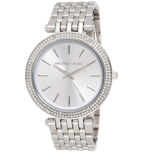 Michael Kors Women’s Watch Stainless Steel Silver Strap With Silver Dial MK3190