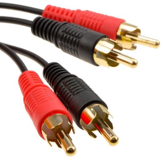 The Electronics Hub Twin RCA Phono Cable Gold Plated