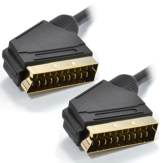 The Electronics Hub Scart Cable Gold Plated, All 21 Pins