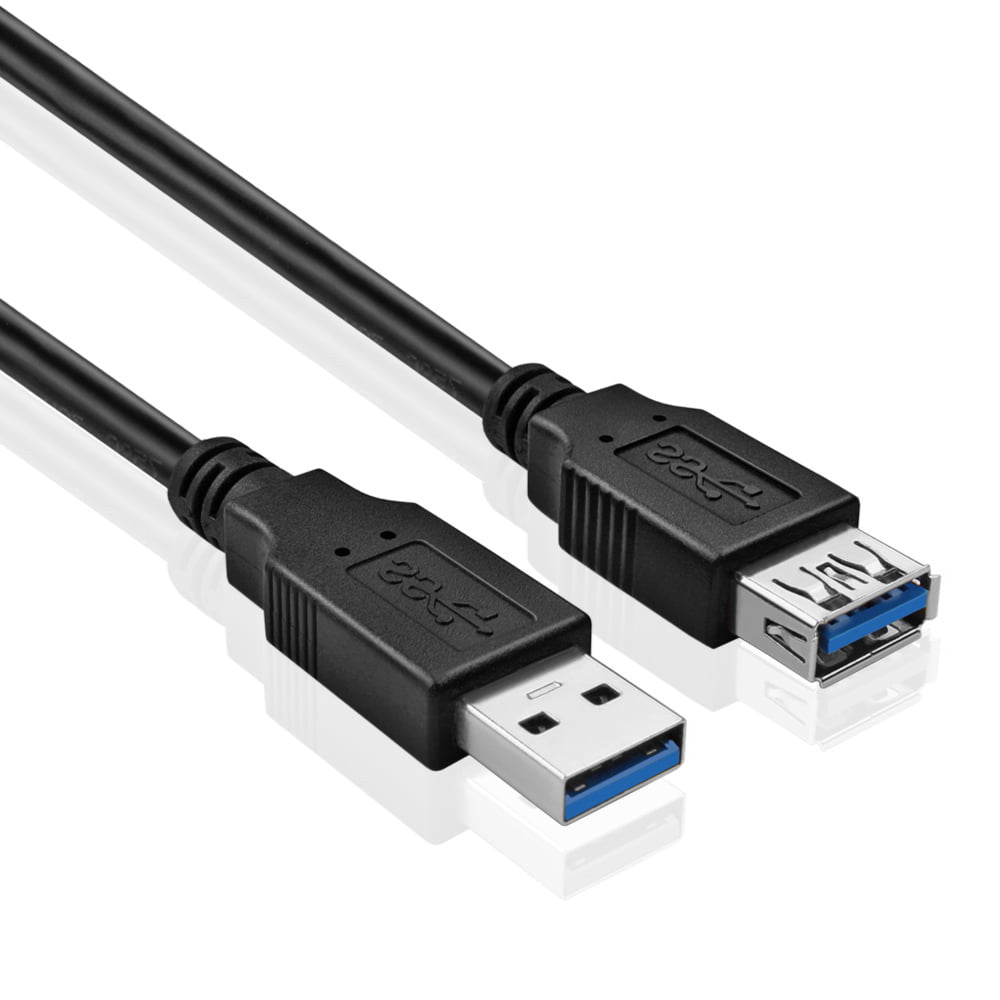The Electronics Hub USB3.2 Gen1 5Gbps Type-A Plug to Type-A Socket Extension Cable