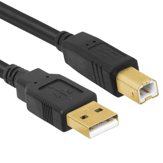 The Electronics Hub USB 2.0 Type-A Male to Type-B Male Cable Gold Plated