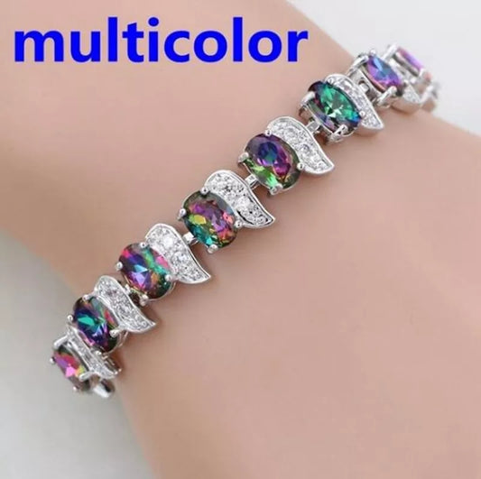 Women's - Ladies Charm Bracelet Colourful Elegant