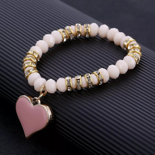 Women's - Ladies Bracelet Geometric Beaded Heart