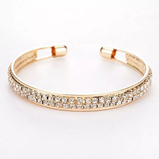 Women's - Ladies Bangle Crystal - Rose Gold